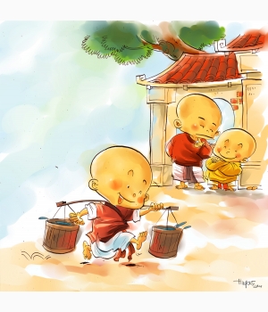 hình phật chú tiểu